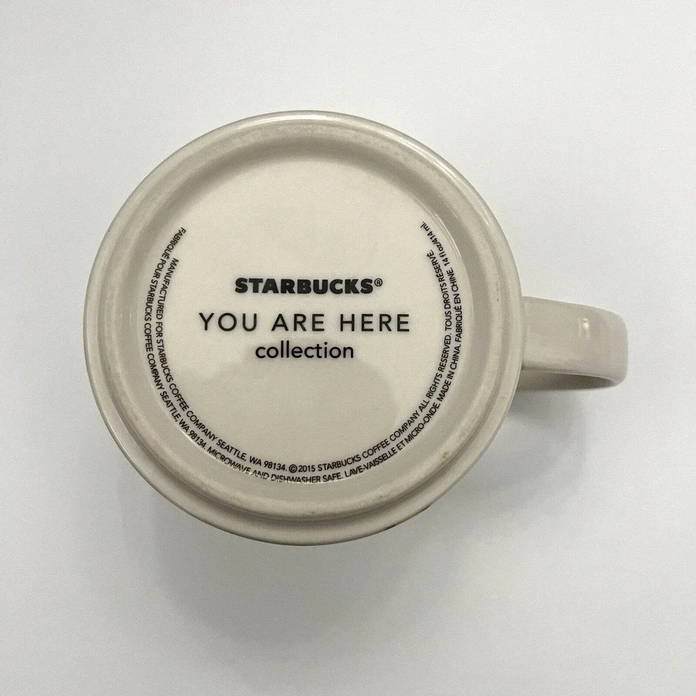 Starbucks 2015 Texas You Are Here Collection YAH Longhorn 14 oz Coffee Mug Cup